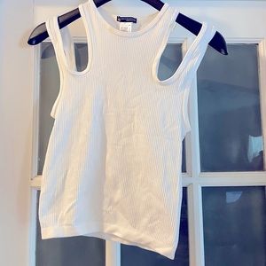 Zara Knit Cutout Crop Top